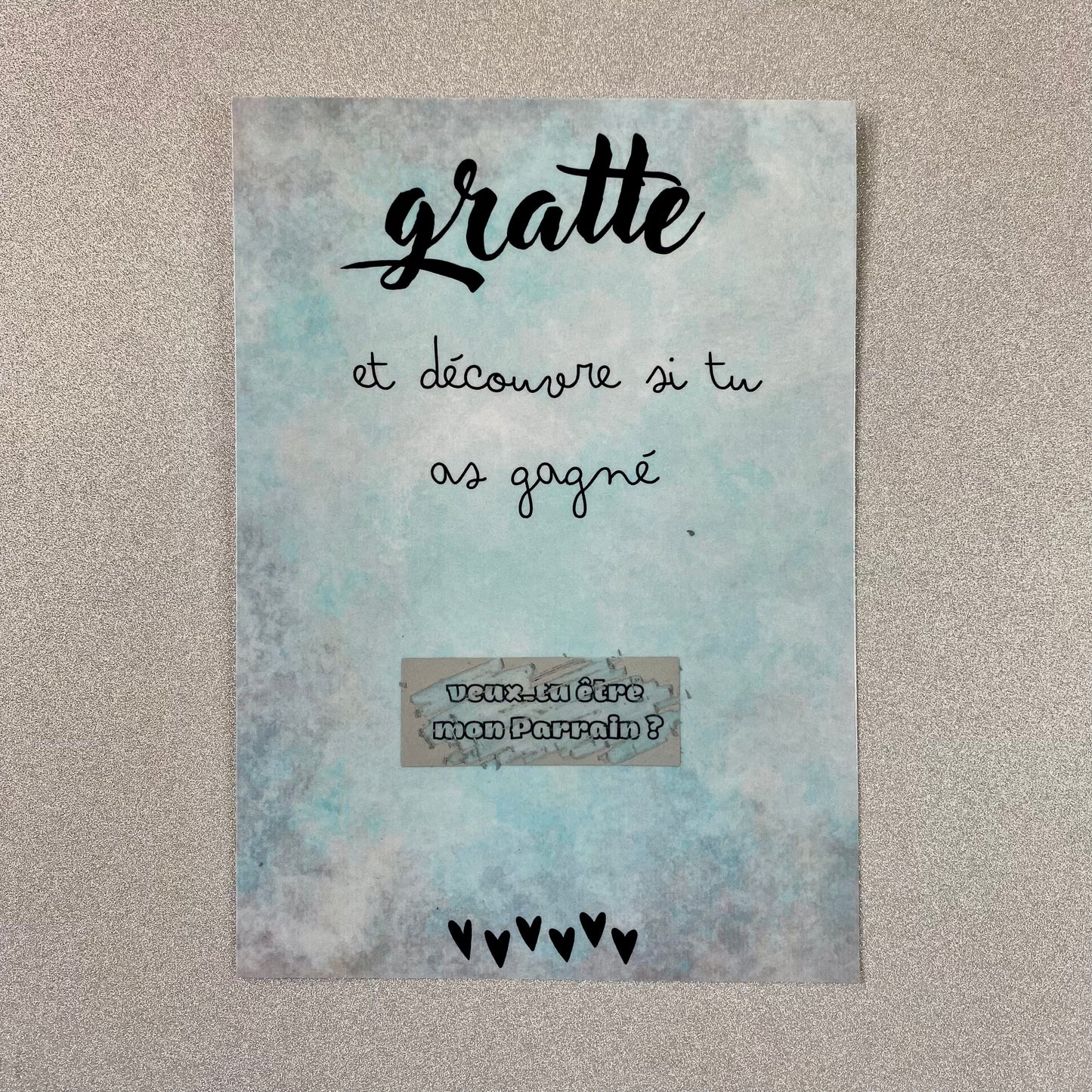 CARTE À GRATTER - PARRAIN