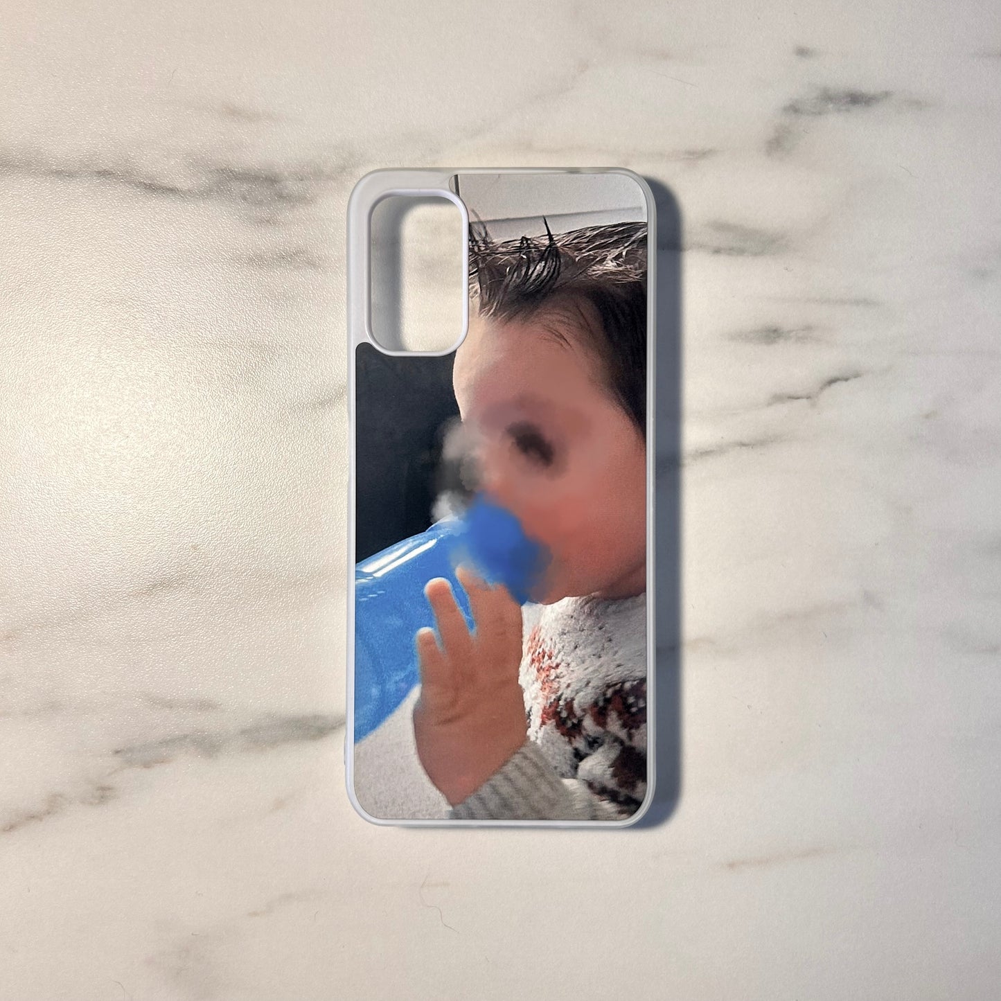 Coque personnalisée silicone blanc - APPLE