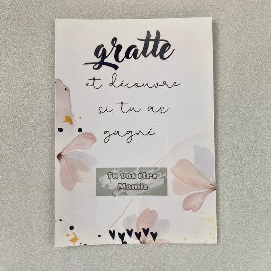 CARTE À GRATTER - MAMIE